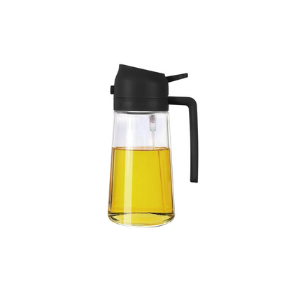 Versatile 16 Oz , 470 Ml Kitchen Oil Spray and Pour Bottle - Durable